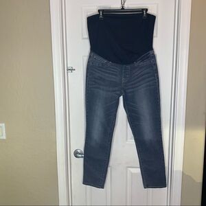 Signature Levi Strauss Maternity Skinny Jeans Size XL Full Belly Panel